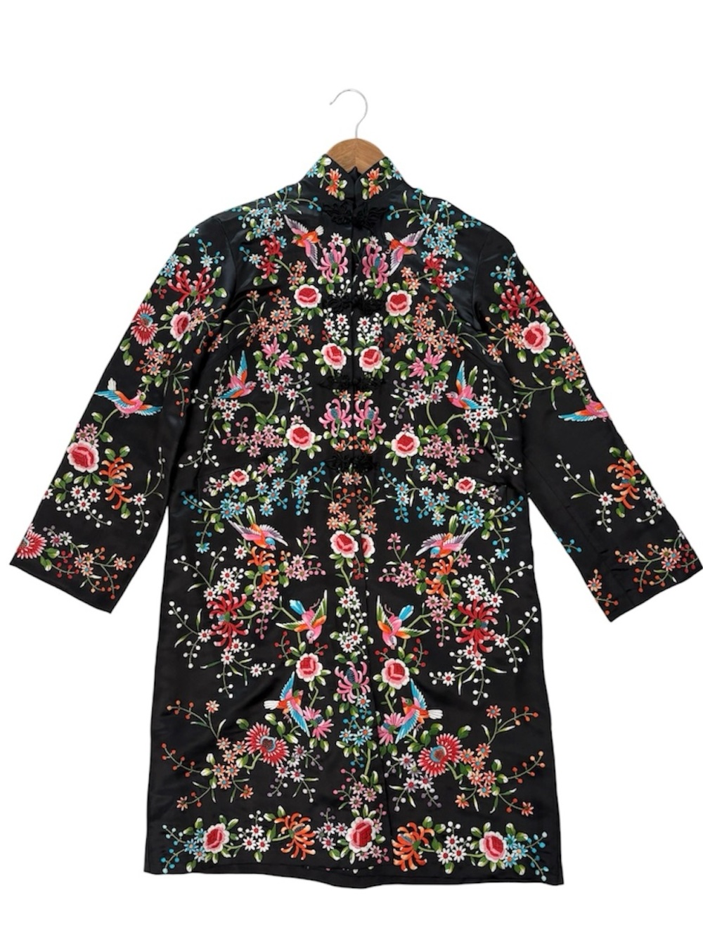 Vintage Plum Blossom Embroidered Floral Chinese Robe Jacket